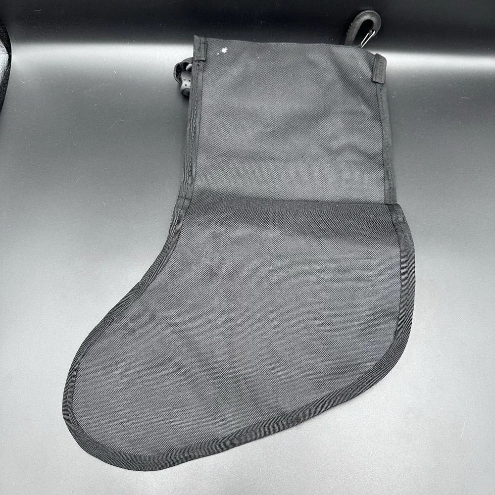 Military Tactical Canvas Christmas Stocking Black